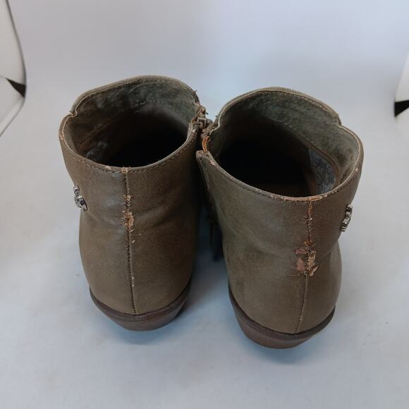 Sam Edelman Petty Nude Booties Size 4 US Side Zipper Closure Synthetic Upper - Picture 2 of 9